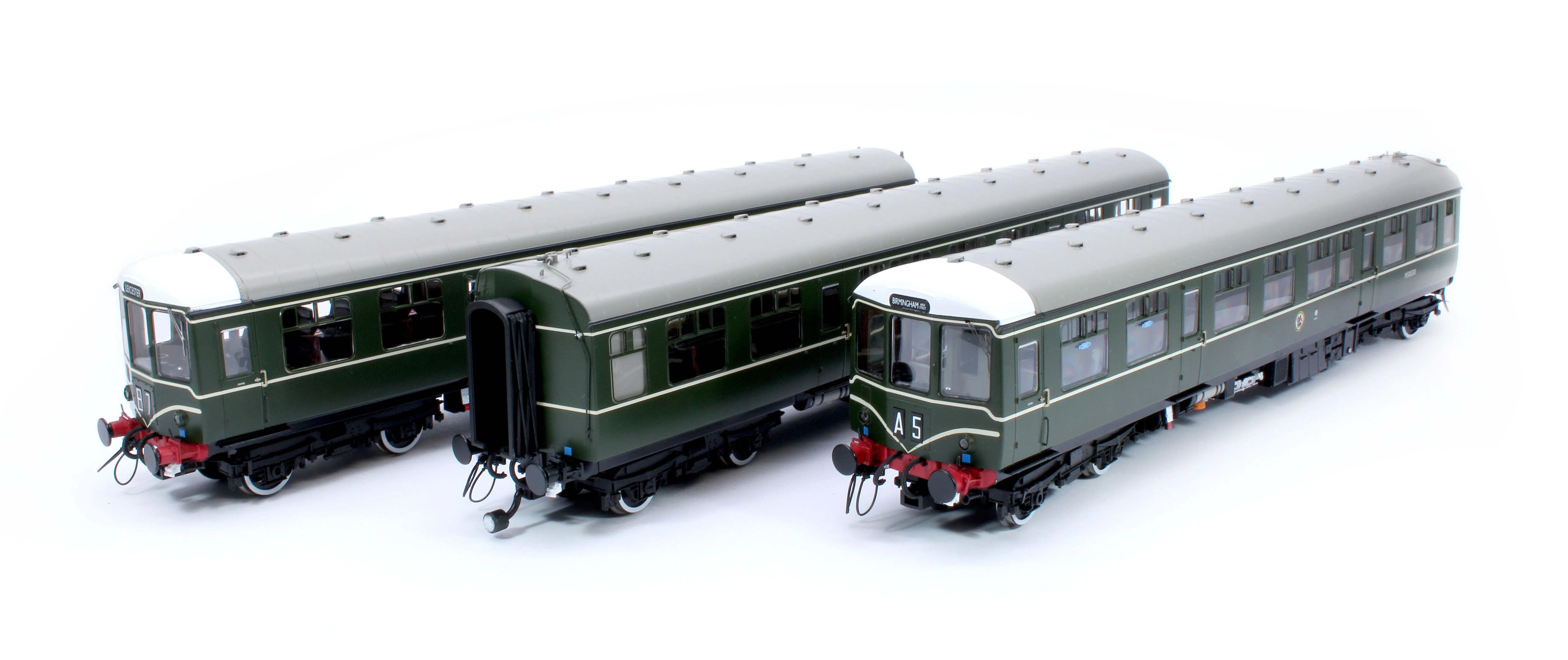 1451 Class 104 3 Car DMU M50478/M59186/M50530 BR Green (Speed Whiskers and Coaching Stock roundel) - Image 2