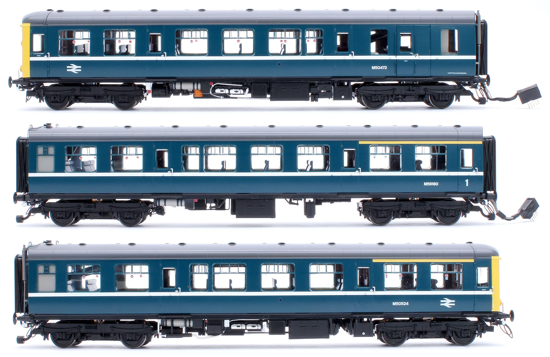 1454 Class 104 3 Car DMU M50472/M59180/M50524 BR Blue Blackpool