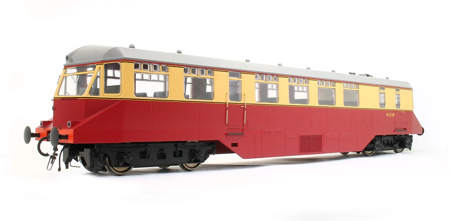 1902 GWR AEC ‘Razor Edge Railcar BR crimson/cream (Dark Grey Roof) No.W21W Diesel Locomotive