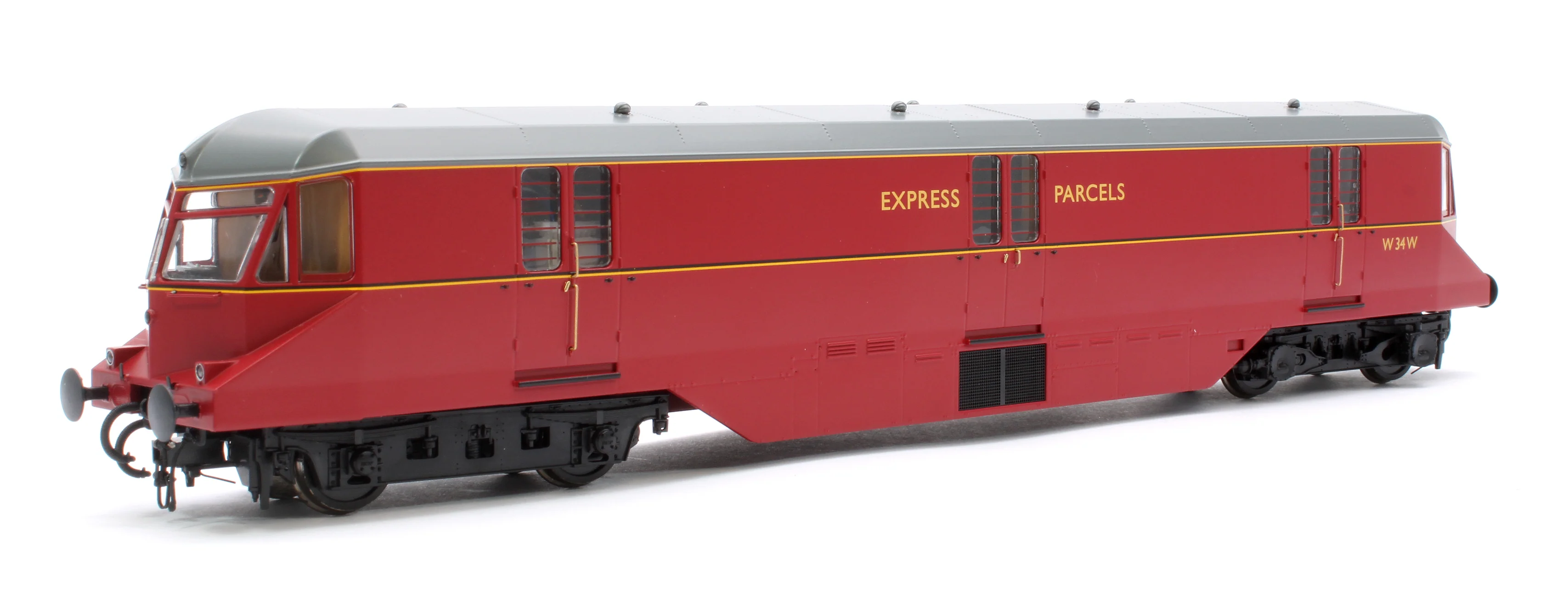 19431 GWR Parcels Railcar BR ‘Express Parcels’ Crimson No. W34W (Grey Roof) Diesel Locomotive - Image 3
