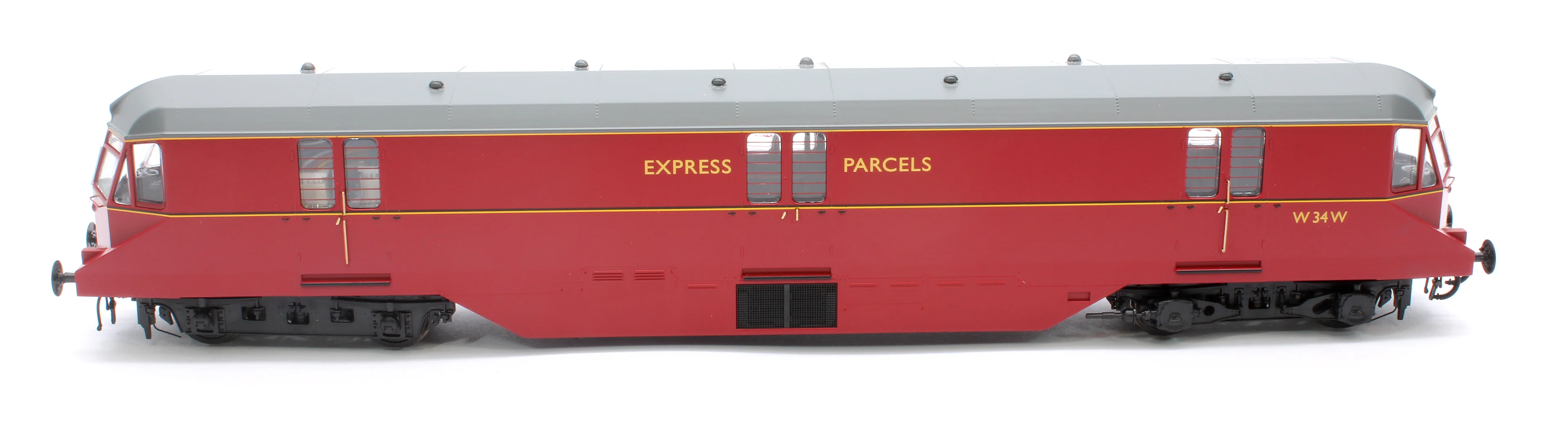 19431 GWR Parcels Railcar BR ‘Express Parcels’ Crimson No. W34W (Grey Roof) Diesel Locomotive - Image 9