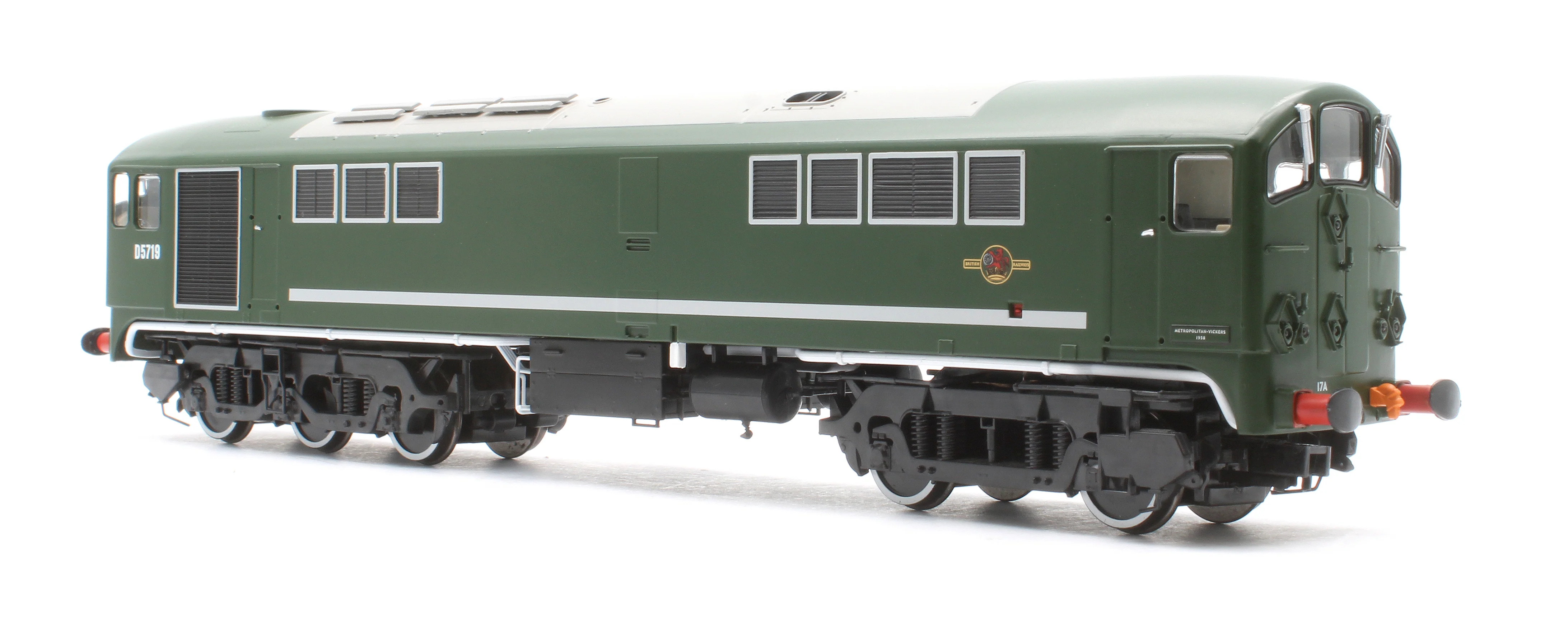 28163 Class 28 Co-Bo BR Green D5719 Diesel Locomotive - DCC Sound - Image 4