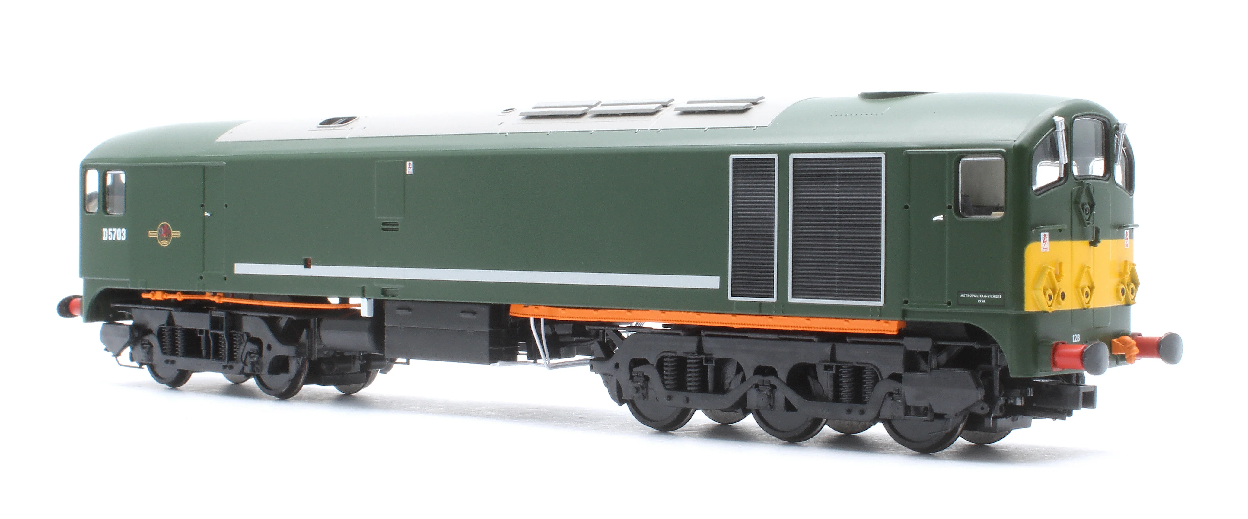 28173 Class 28 Co-Bo BR Green Small Yellow Panels D5703 Diesel Locomotive - DCC Sound - Image 2