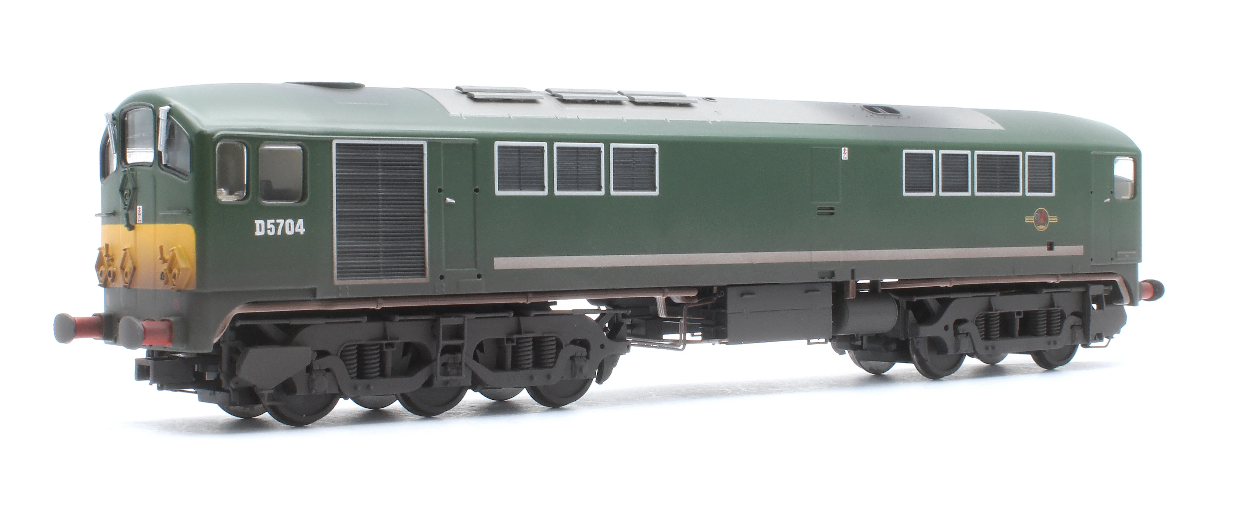 28183 Class 28 Co-Bo BR Green Small Yellow Panels D5704 Diesel Locomotive - DCC Sound & Weathered - Image 3