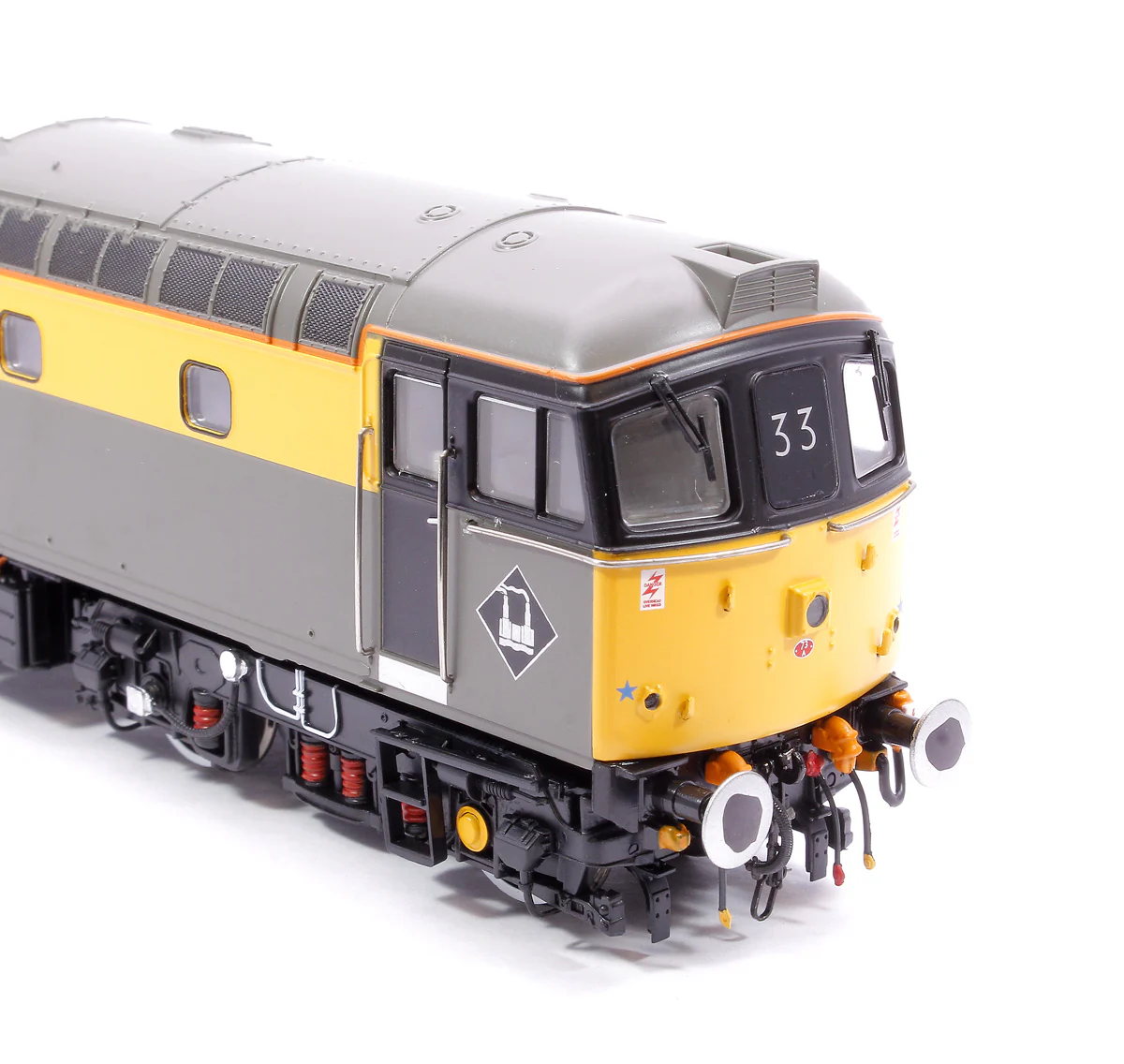 3388 Class 33/2 33208 BR Railtour Grey/Yellow (headlight) Diesel Locomotive - Image 9