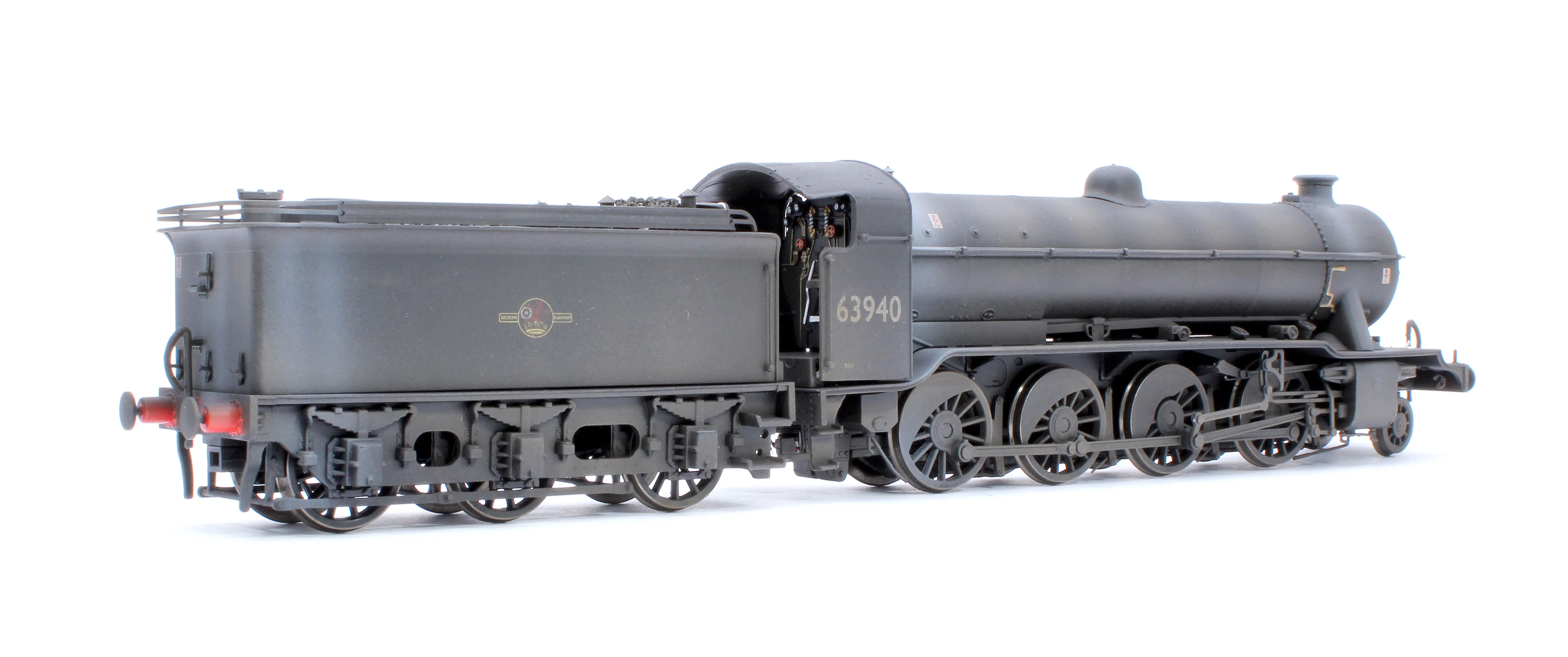 3903W Custom Weathered Class O2/2 'Tango' BR Late Crest No.63940 (GN Cab/Tender) Steam Locomotive - Image 4