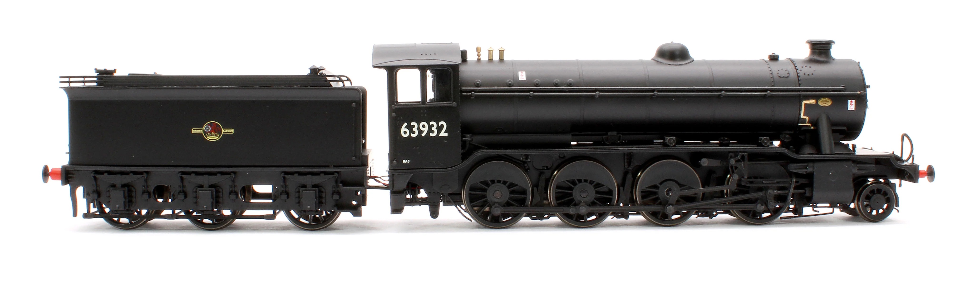 3943 Class O2/4 'Tango' BR late crest black No. 63932 with low running plate, side window cab and GN tender, short chimney - Image 6