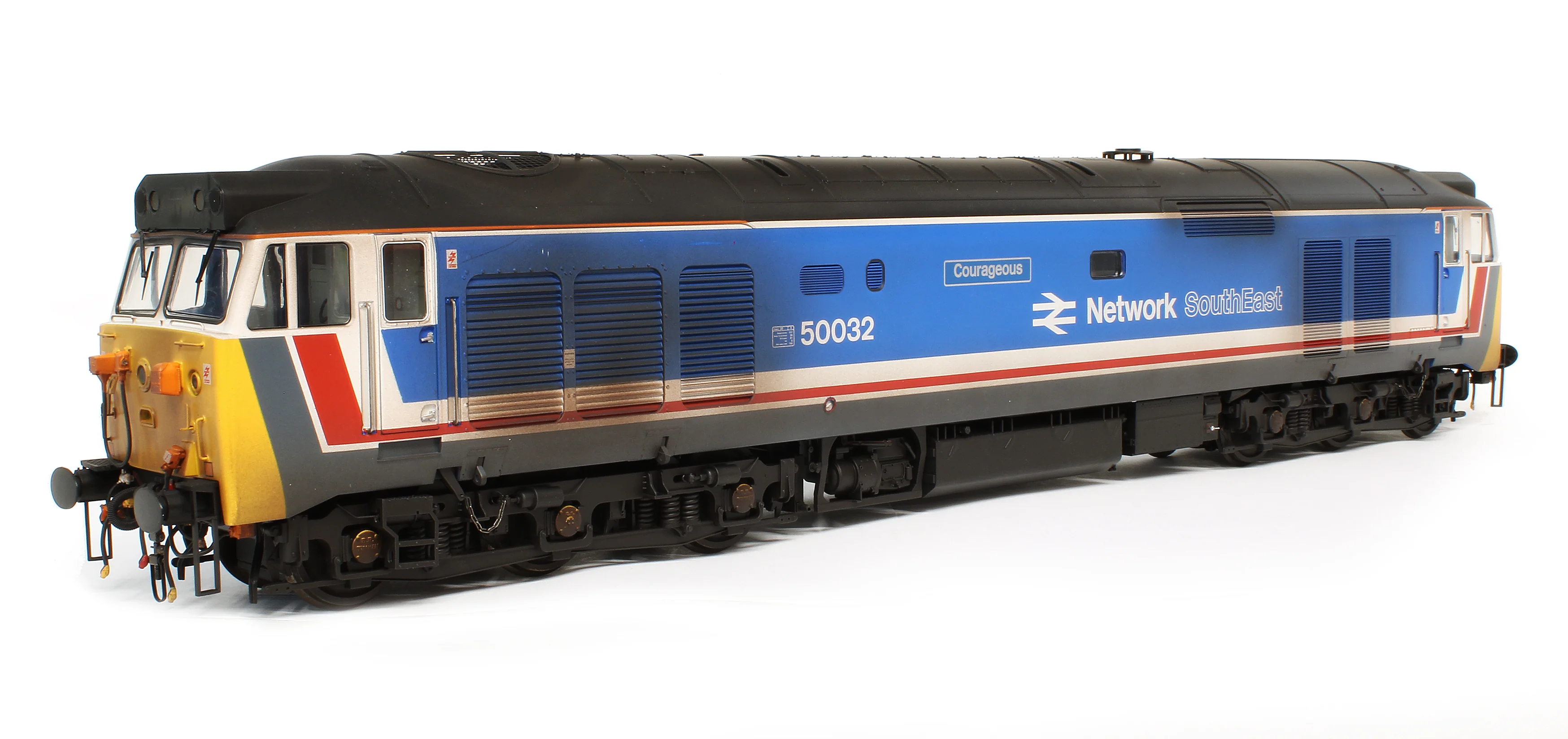 4038 Class 50 032 'Courageous' Network SouthEast Diesel Locomotive - Weathered