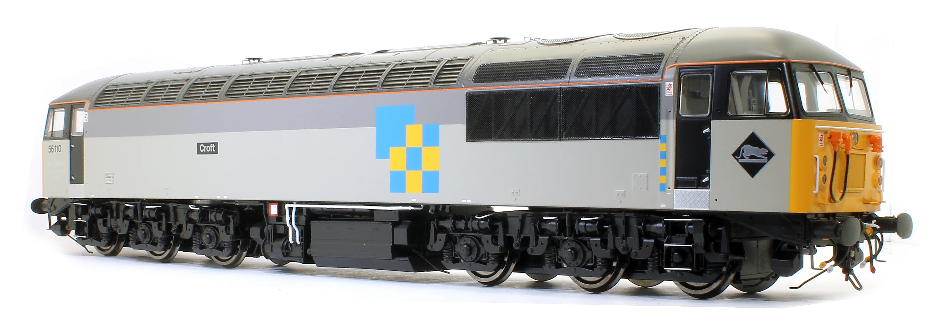5606 Class 56 110 'Croft' Railfreight Construction Heavy Freight Diesel Locomotive - Image 4