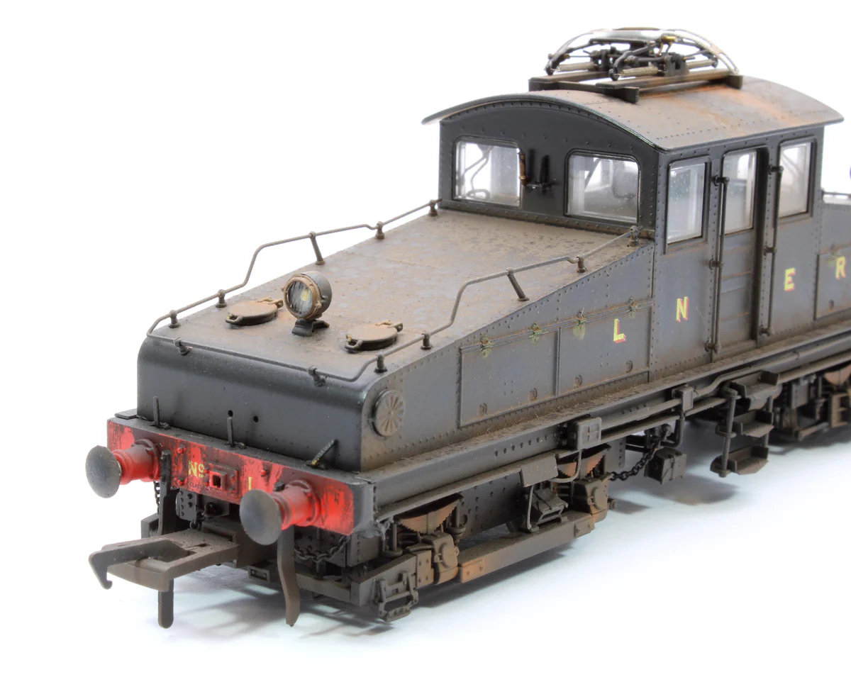 1202DW Highly Detail Weathered North Eastern Railway ES1 LNER Unlined Black Bo-Bo Electric Locomotive No.1 - Image 7