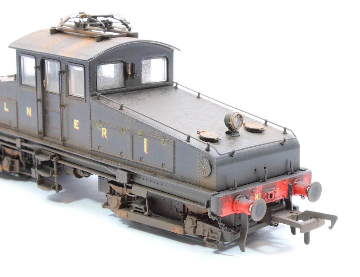 1202DW Highly Detail Weathered North Eastern Railway ES1 LNER Unlined Black Bo-Bo Electric Locomotive No.1 - Image 8