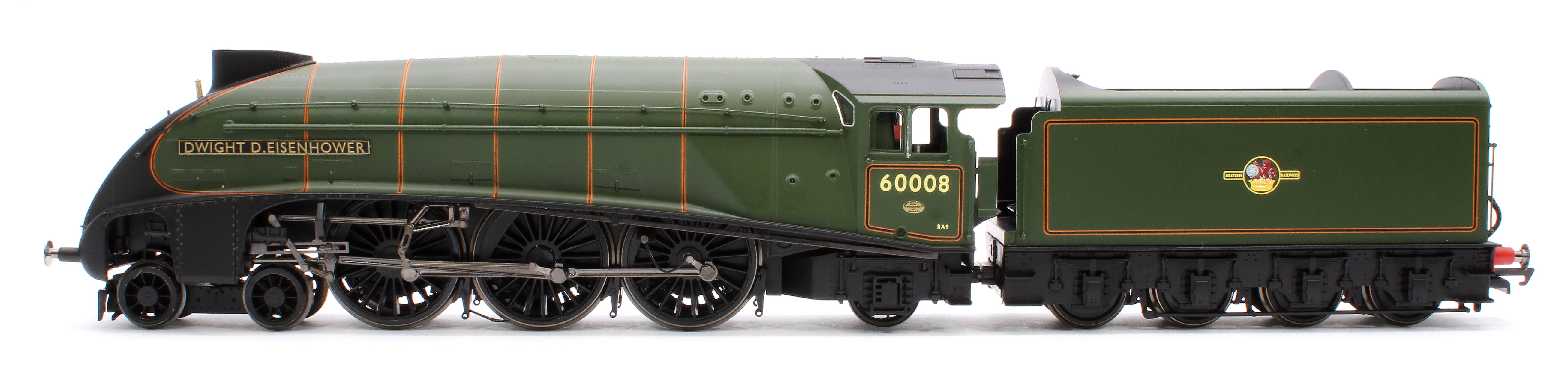 Hornby Dublo Class A4 4-6-2 60008 'Dwight D. Eisenhower' Great Gathering 10th Anniversary BR Lined Green Late Crest Limited Edition Steam locomotive - Image 5
