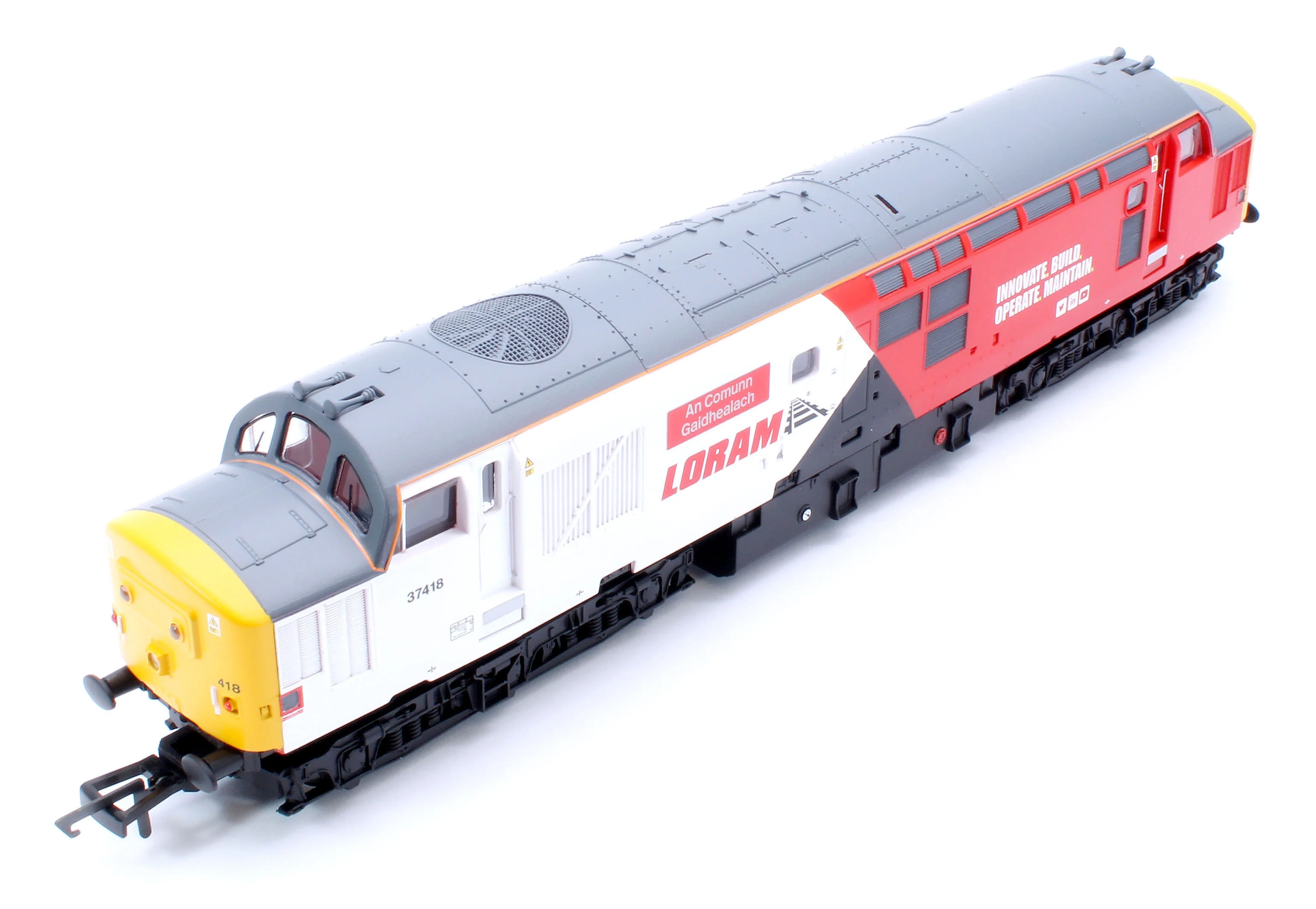 R30436TXS RailRoad Class 37 Loram 'An Comunn Gaidhealach' 37418 Diesel Locomotive - DCC Sound - Image 11