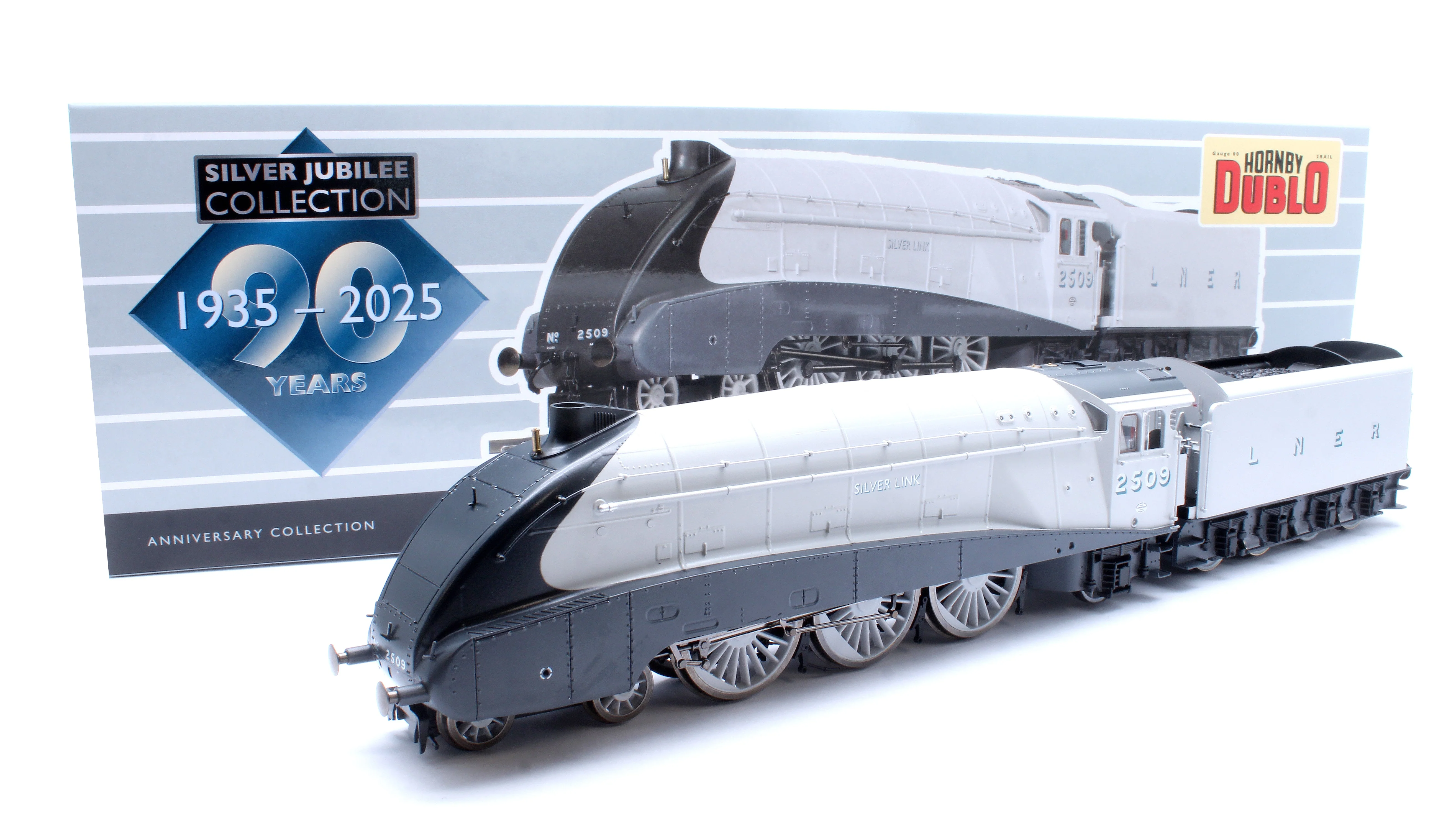 Pre-Owned R30456 Hornby Dublo Class A4 4-6-2 LNER No.2509 'Silver Link' (90th Anniversary Collection) Steam Locomotive - Image 9