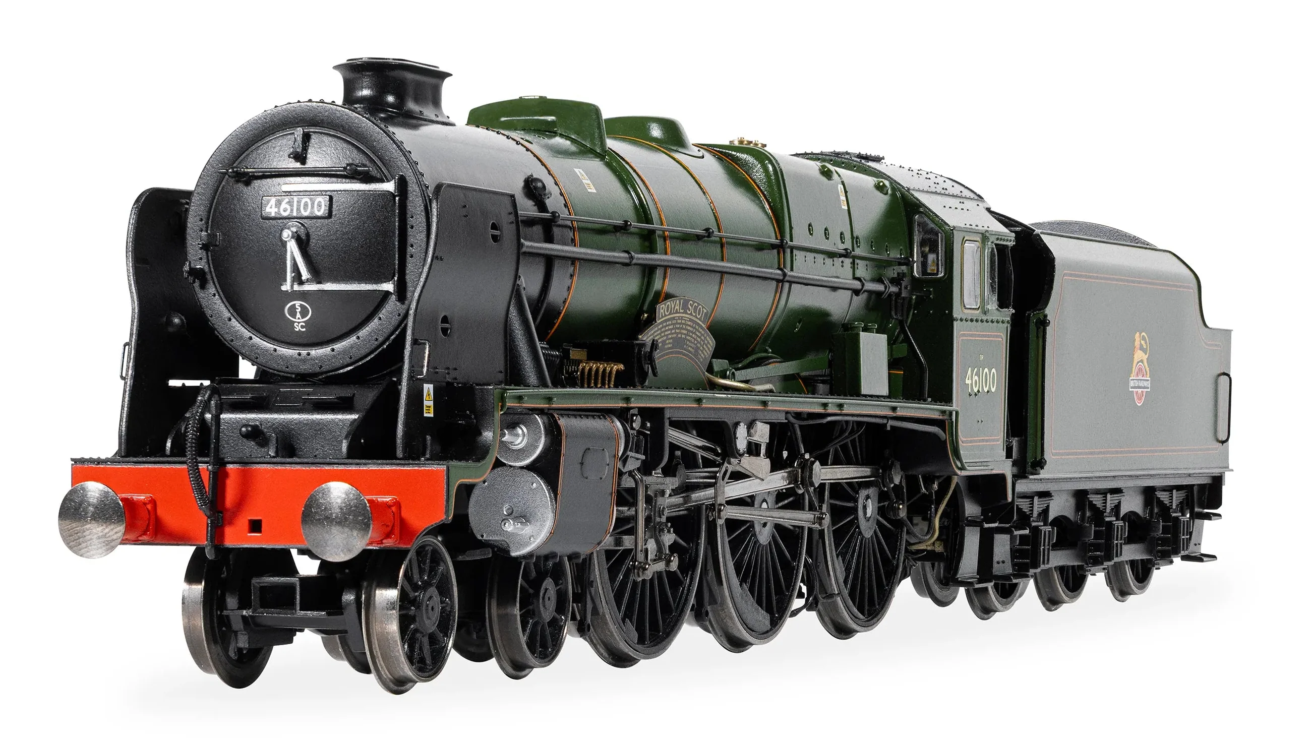 R30500 Class 7P 4-6-0 BR Green Early Emblem 46100 'Royal Scot' (One:One Collection) Steam Locomotive - Image 7