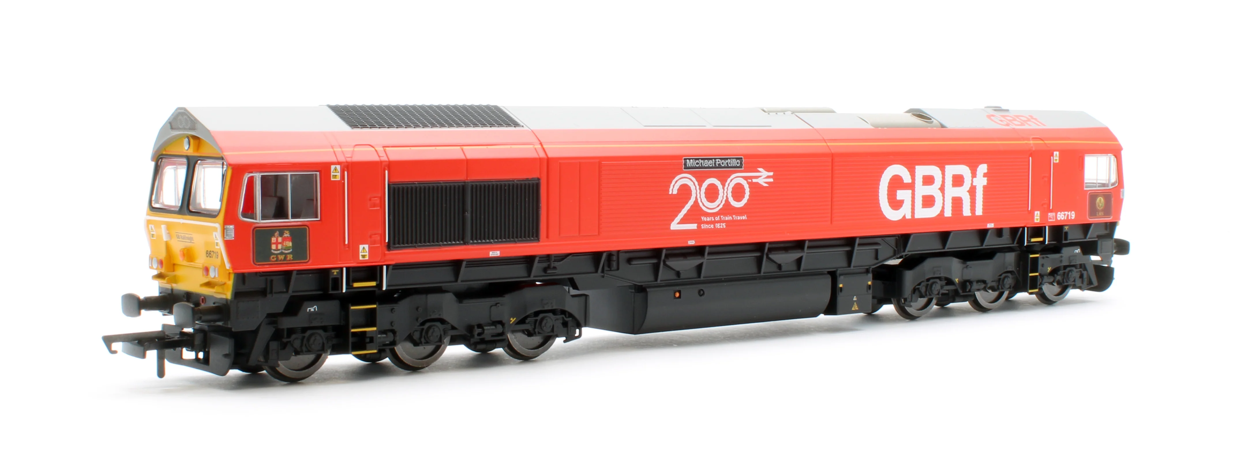 R30550 RailRoad Plus GBRf Class 66 Railway 200 'Michael Portillo' 66719 Diesel Locomotive - Image 4