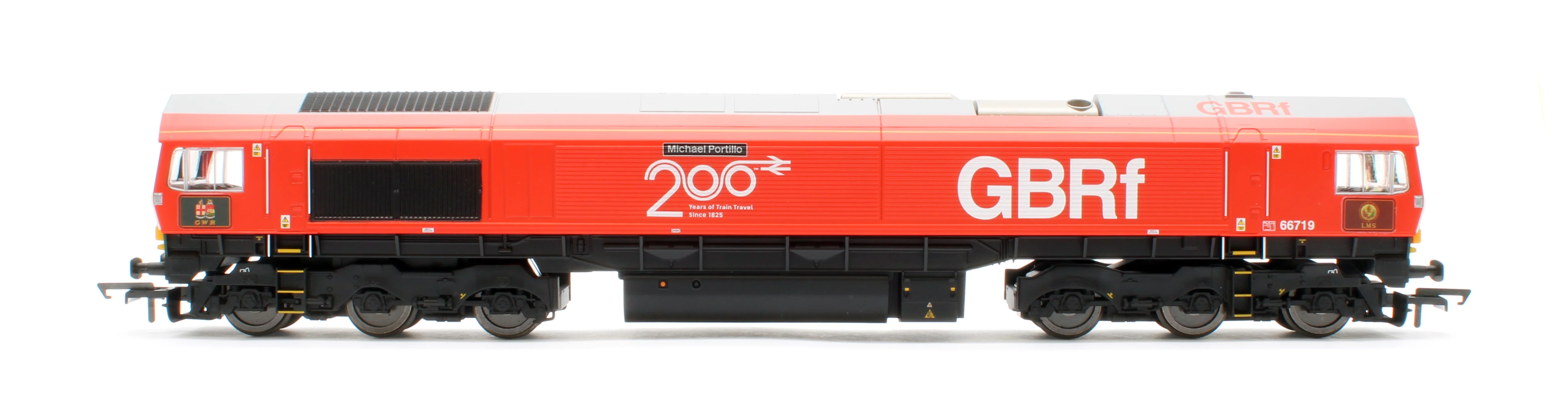 R30550 RailRoad Plus GBRf Class 66 Railway 200 'Michael Portillo' 66719 Diesel Locomotive - Image 7