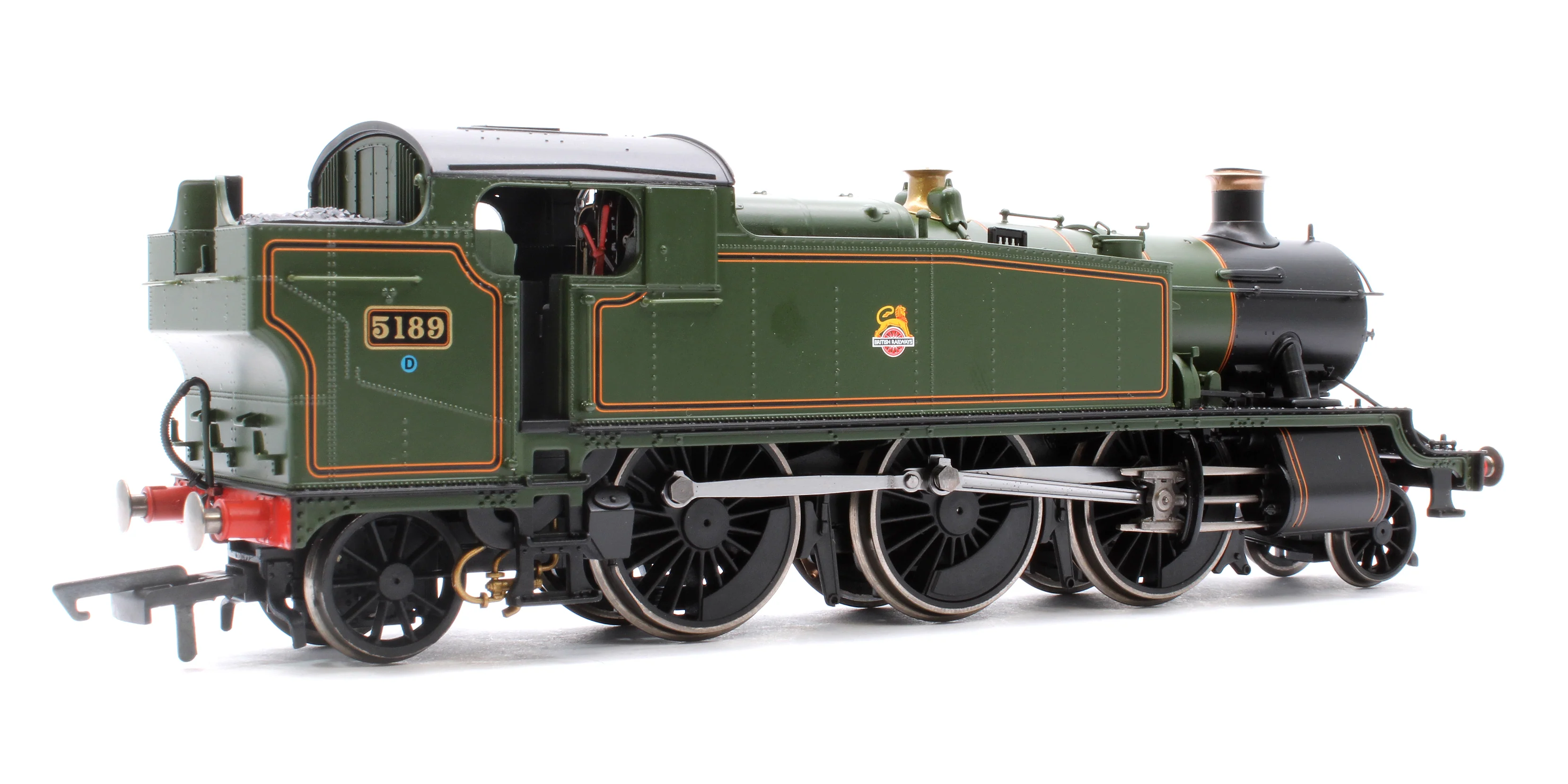 R3851 51XX Class 'Large Prairie', 2-6-2T 5189 BR Green Early Emblem Steam Locomotive - Image 3