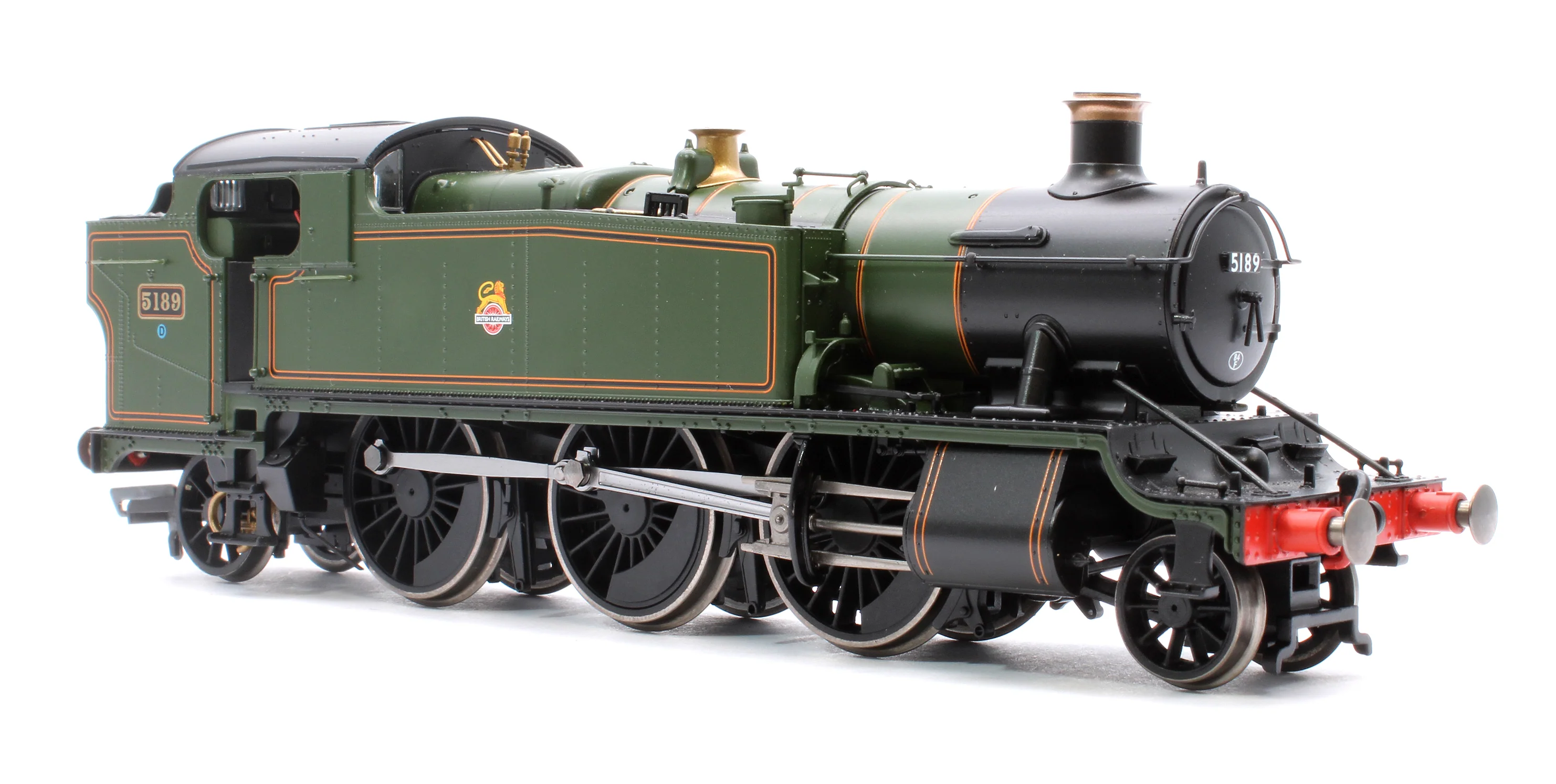 R3851 51XX Class 'Large Prairie', 2-6-2T 5189 BR Green Early Emblem Steam Locomotive - Image 4