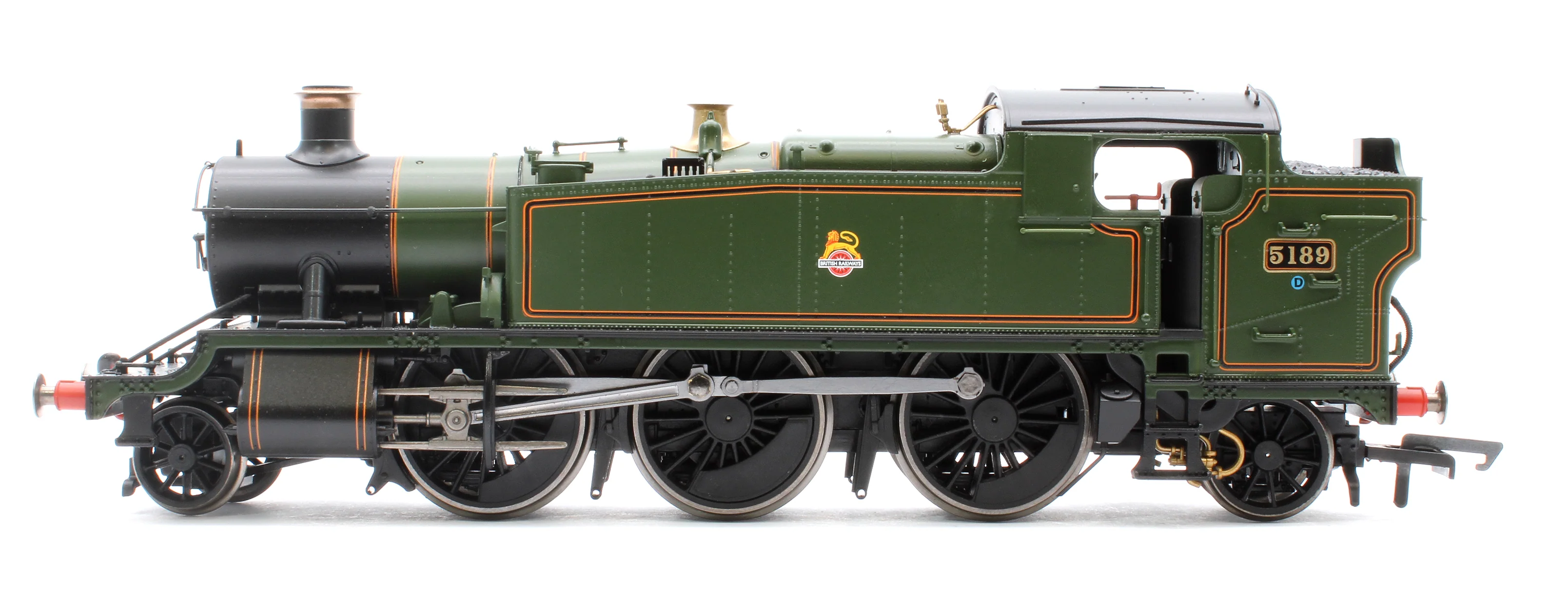R3851 51XX Class 'Large Prairie', 2-6-2T 5189 BR Green Early Emblem Steam Locomotive - Image 5