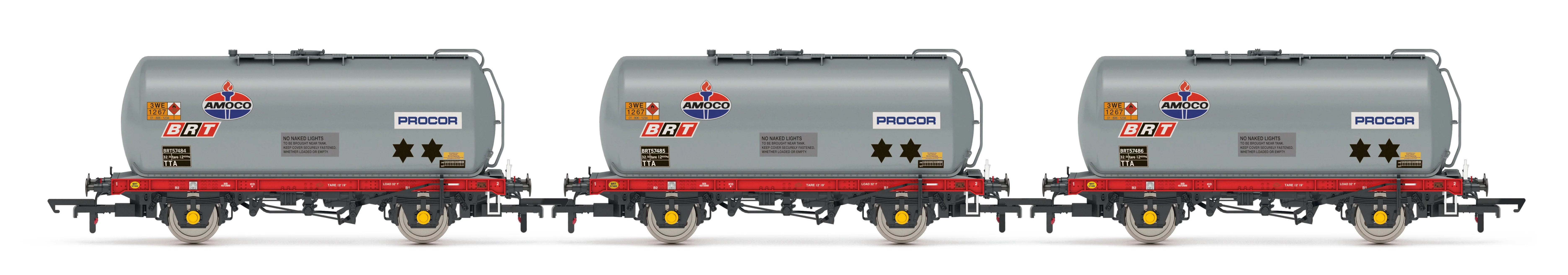 R60334 TTA 45T Tank Wagon Triple Pack 'BRT/Amoco' 57484/5/6
