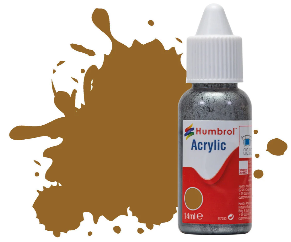 DB0026 HUMBROL ACRYLIC DROPPER BOTTLE - No 26 Khaki - Matt - 14ml