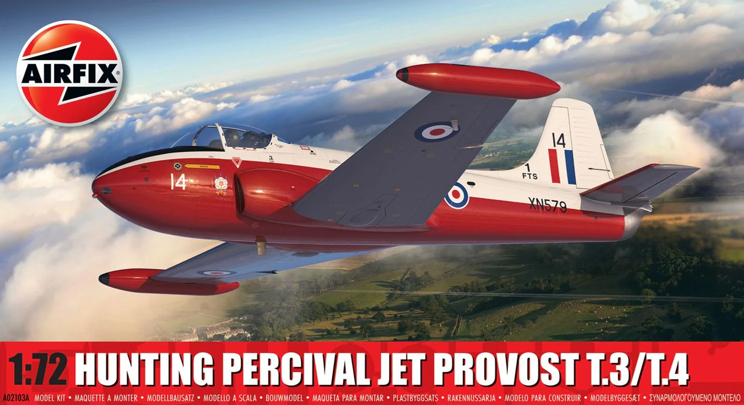 A02103A Hunting Percival Jet Provost T.3/T.4 Model Kit