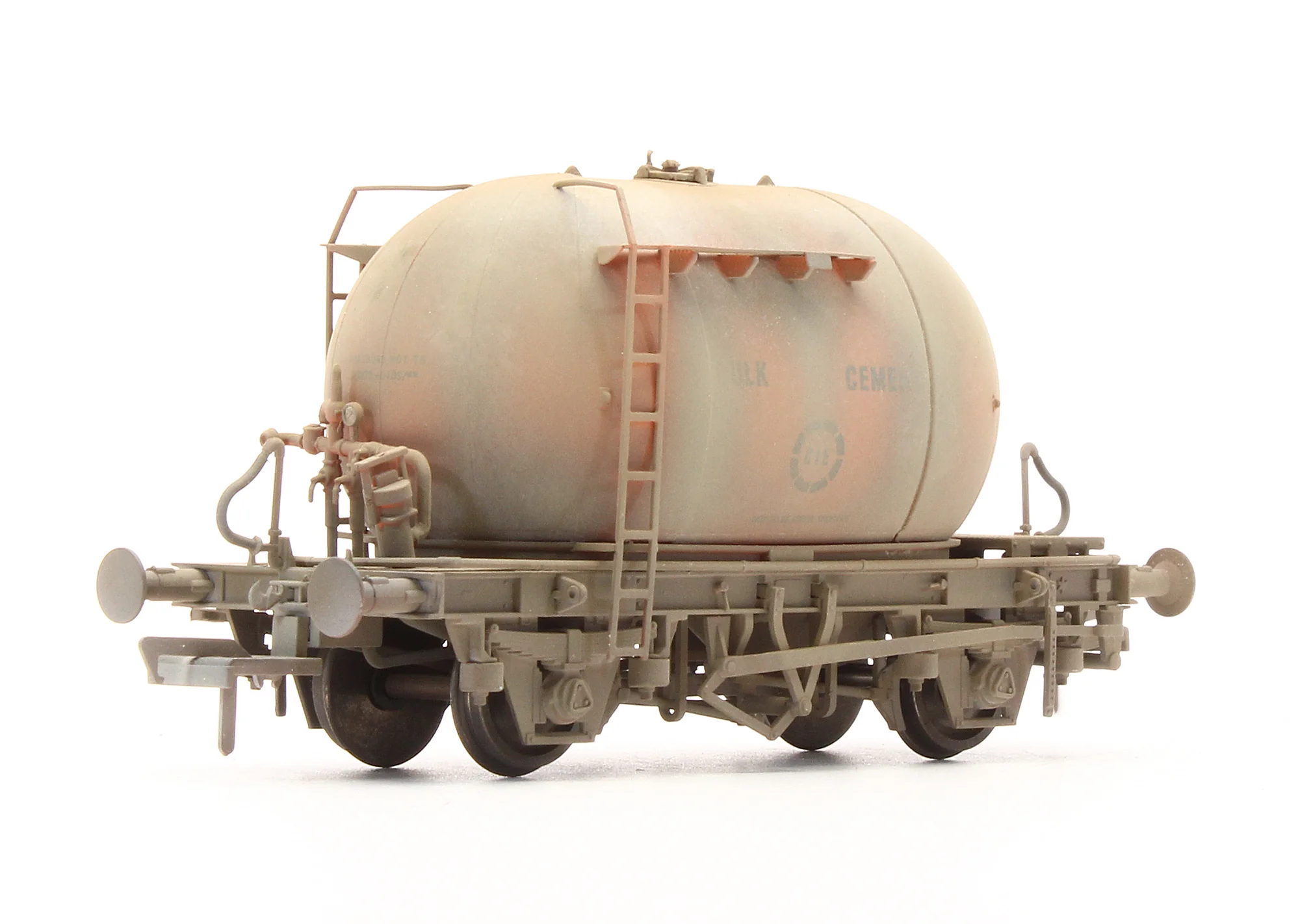 Pre-Owned IRM1015 CIE Bulk Cement Wagon - Tan/Grey - Set F - Custom Weathered - Image 4