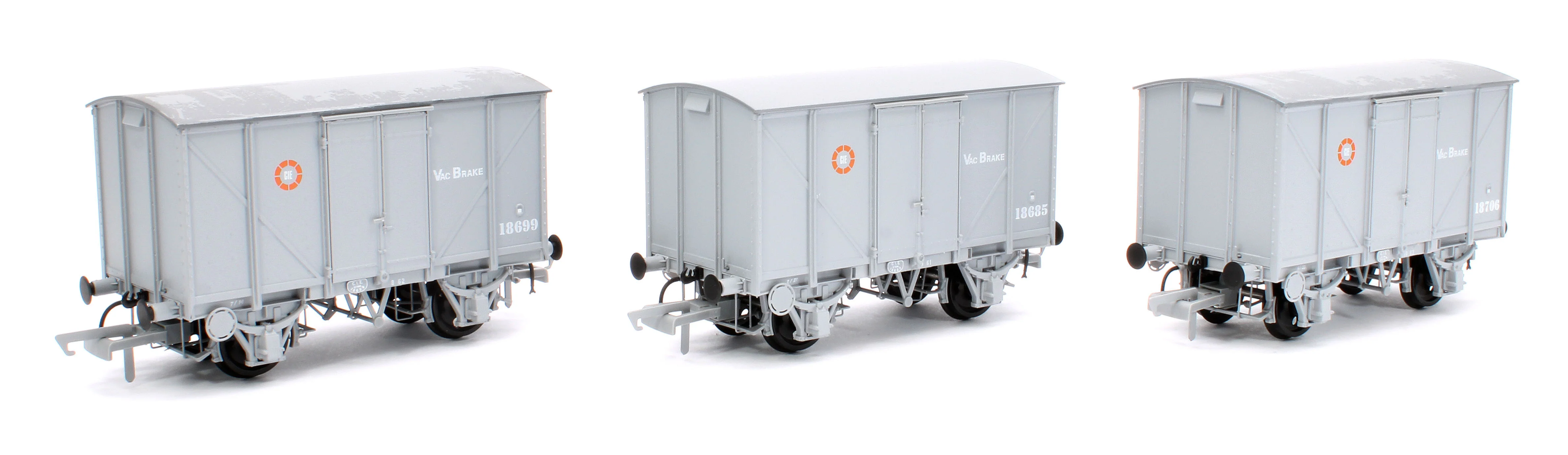 IRM1275 CIE Bulleid H Van - Grey (CIE roundel era) - vacuum fitted - Pack 1