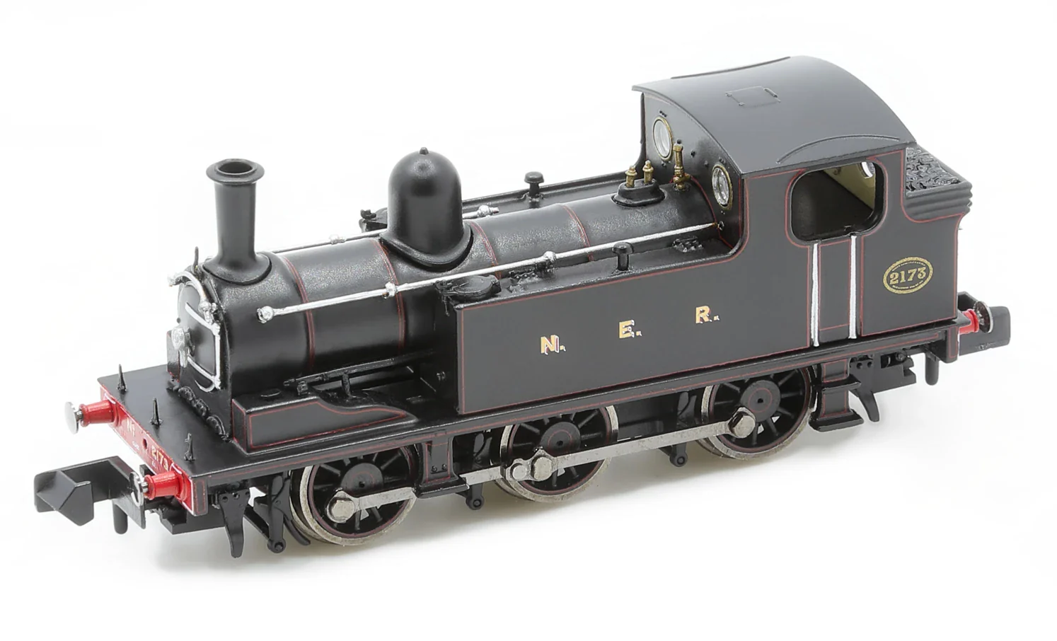 2S-022-001 J72 0-6-0 2173 NER Lined Black Steam Tank Locomotive