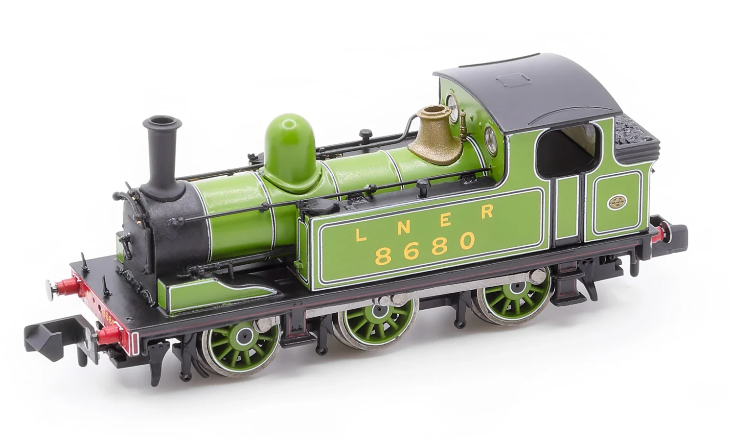 2S-022-003D J72 0-6-0 8680 LNER Post War Lined Green Steam Tank Locomotive - DCC Fitted