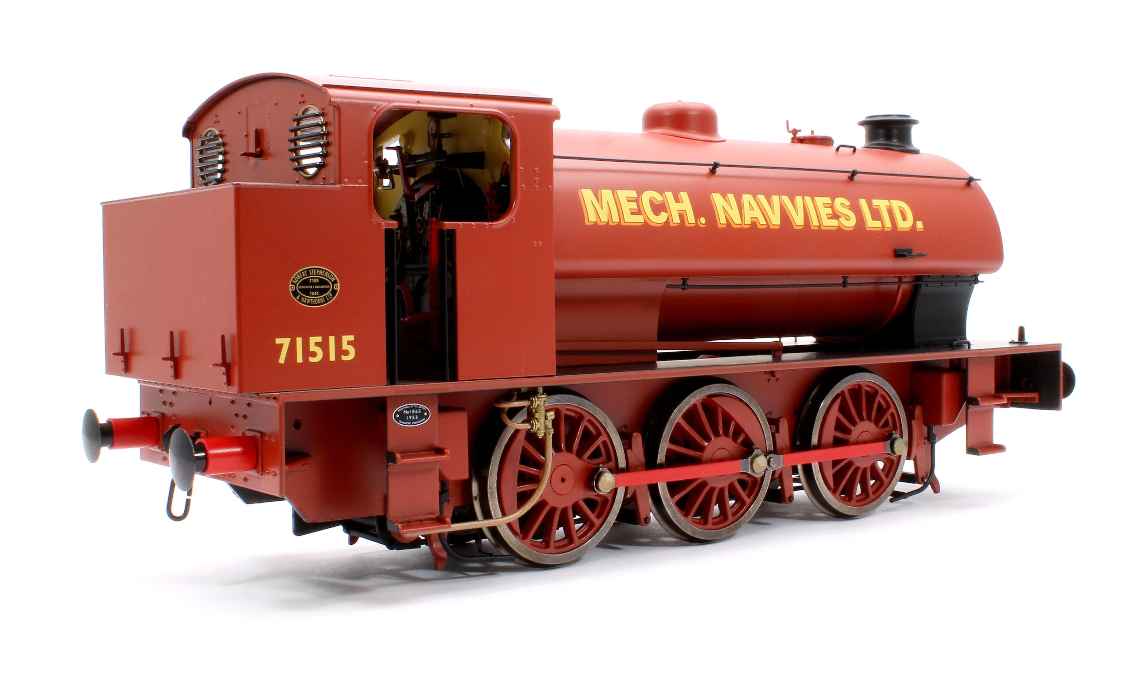 7S-094-009D J94 Austerity Mech Navvies Red 71515 0-6-0 locomotive - DCC Fitted - Image 3