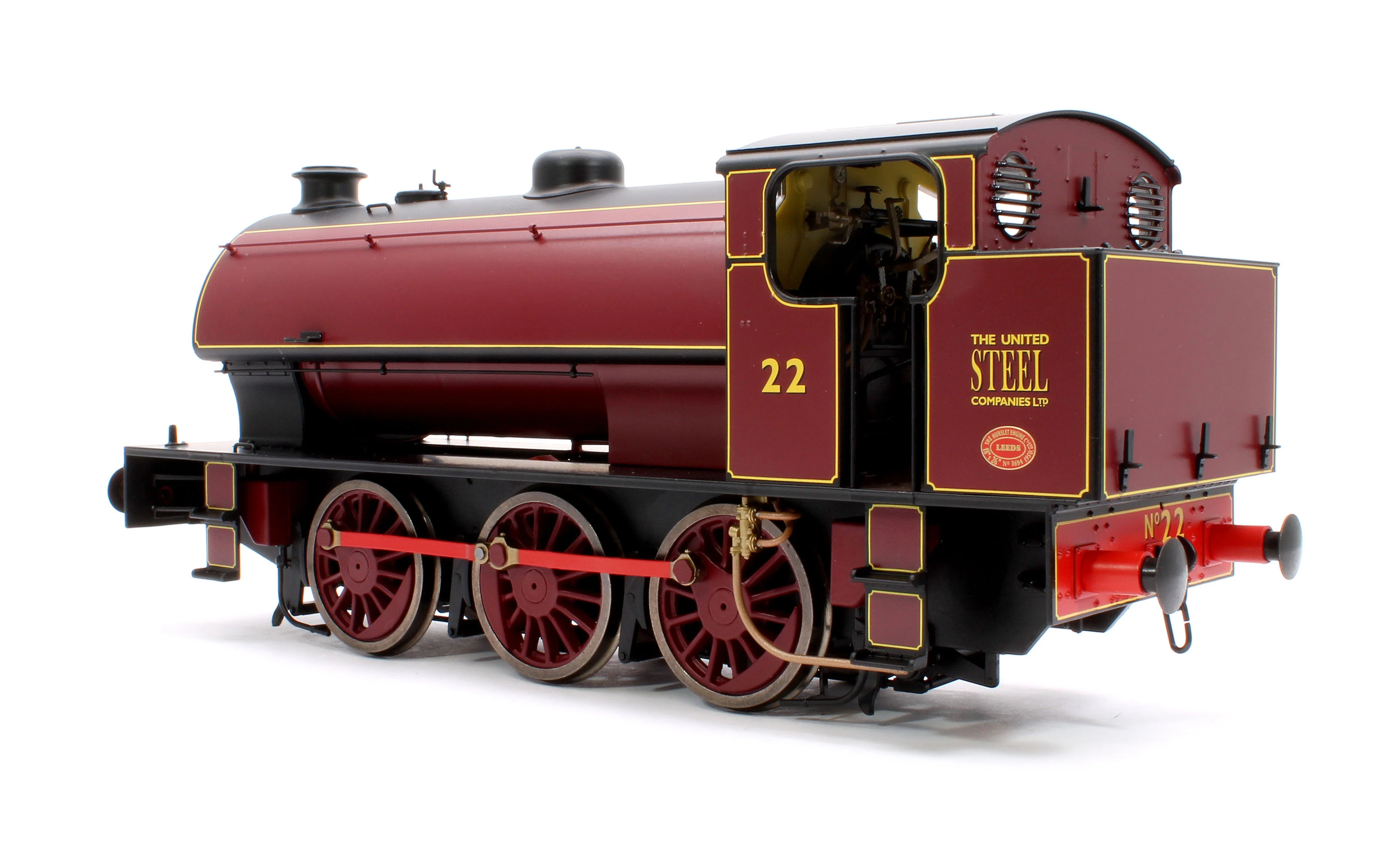 7S-094-008 J94 Austerity United Steel Lined Red No 22 0-6-0 locomotive - Image 2