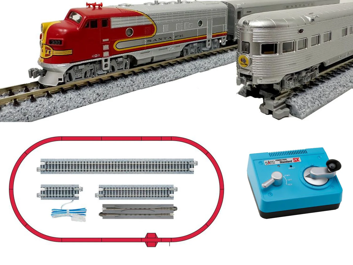106-0018 ATSF Super Chief Train Set