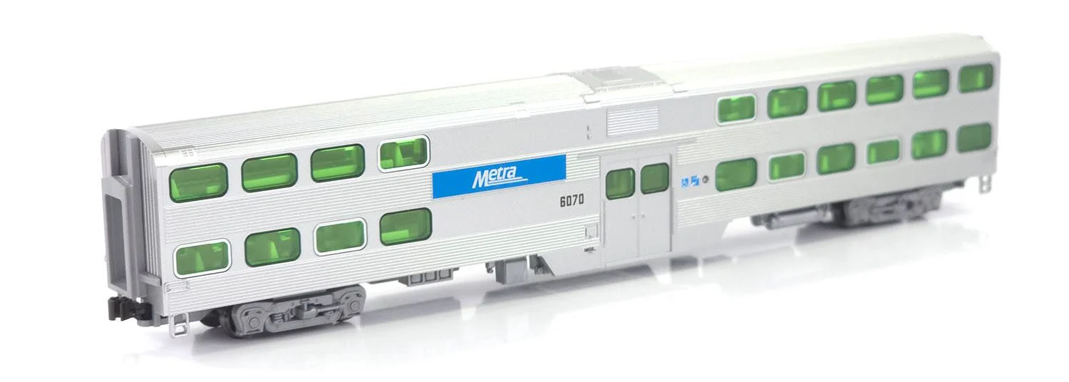 106-8701-DCC MP36PH Chicago Metra Bi-Level Train Pack - DCC-Fitted - Image 3
