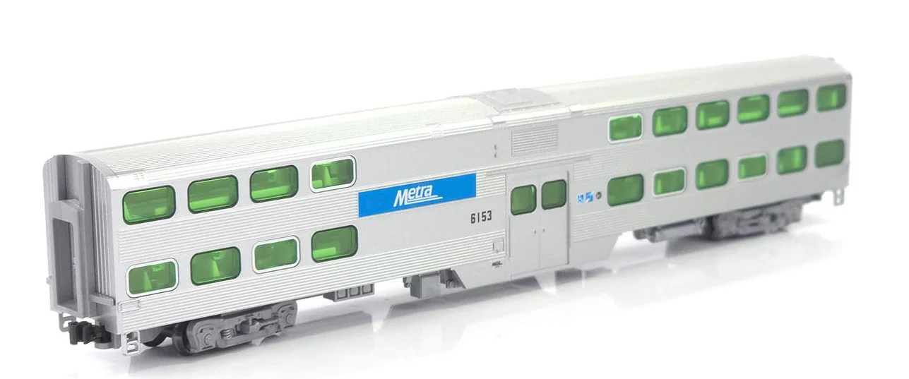 106-8701-DCC MP36PH Chicago Metra Bi-Level Train Pack - DCC-Fitted - Image 4