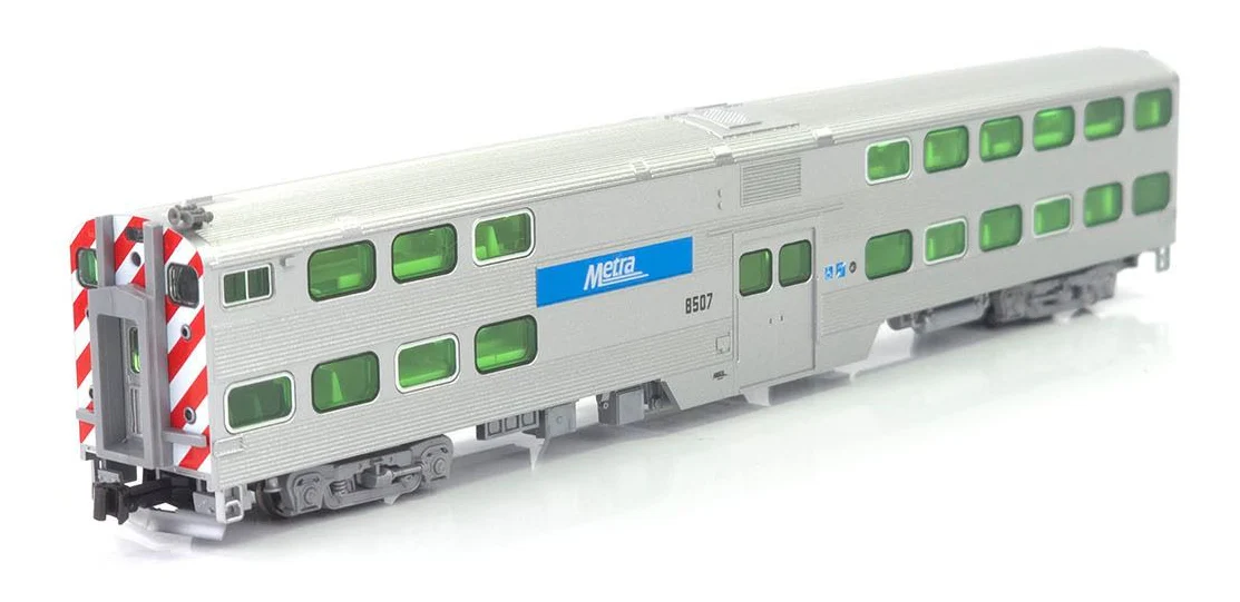 106-8701-DCC MP36PH Chicago Metra Bi-Level Train Pack - DCC-Fitted - Image 5