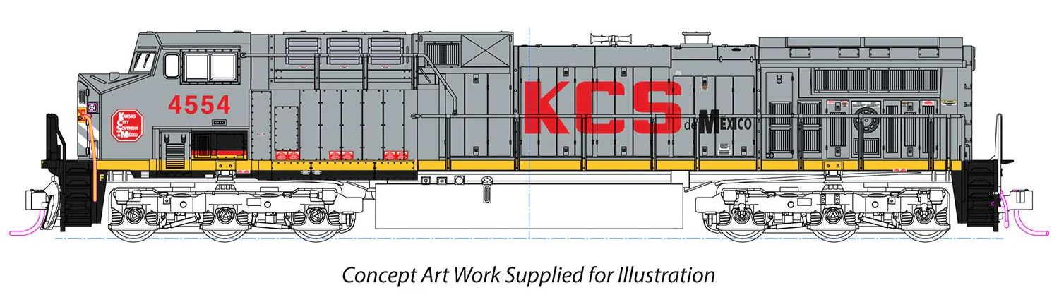 176-7045 EMD AC4400CW KCS de Mexico 4554