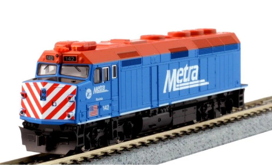 176-9107 EMD F40PH Chicago Metra 157 'City of Palatine'