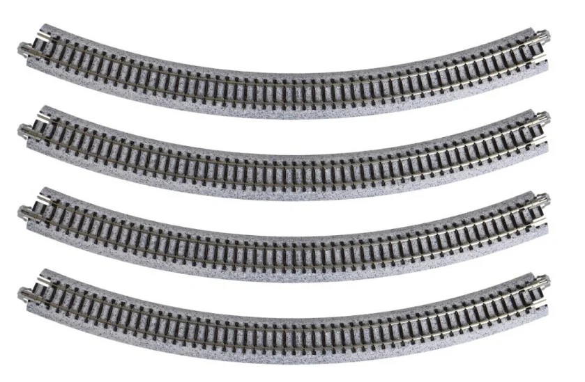 20-132 Kato 20-132 Ground Level Radius 348mm Curved Track 45 Deg.(4)