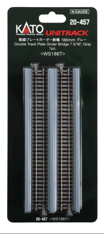 20-457 Kato 20-457 Double Track Plate Bridge 186mm Grey - Image 3