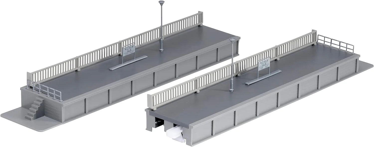 23-180 Kato 23-180 Unitrack Opposite Platforms End (Pre-Built)