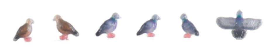24-713 Pigeons (6) Figure Set