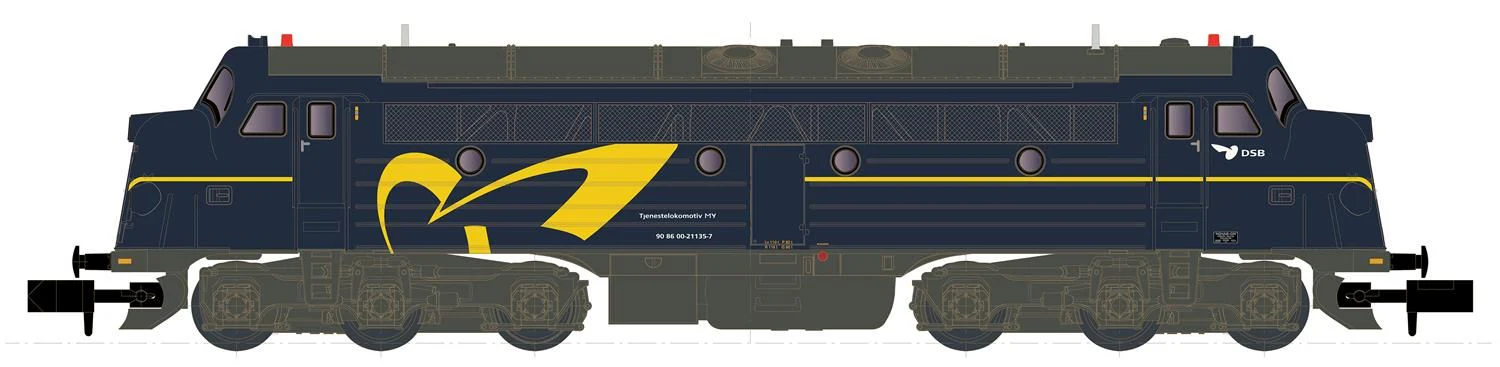 2895 DSB Gods MY 1135 Nohab Diesel Locomotive V
