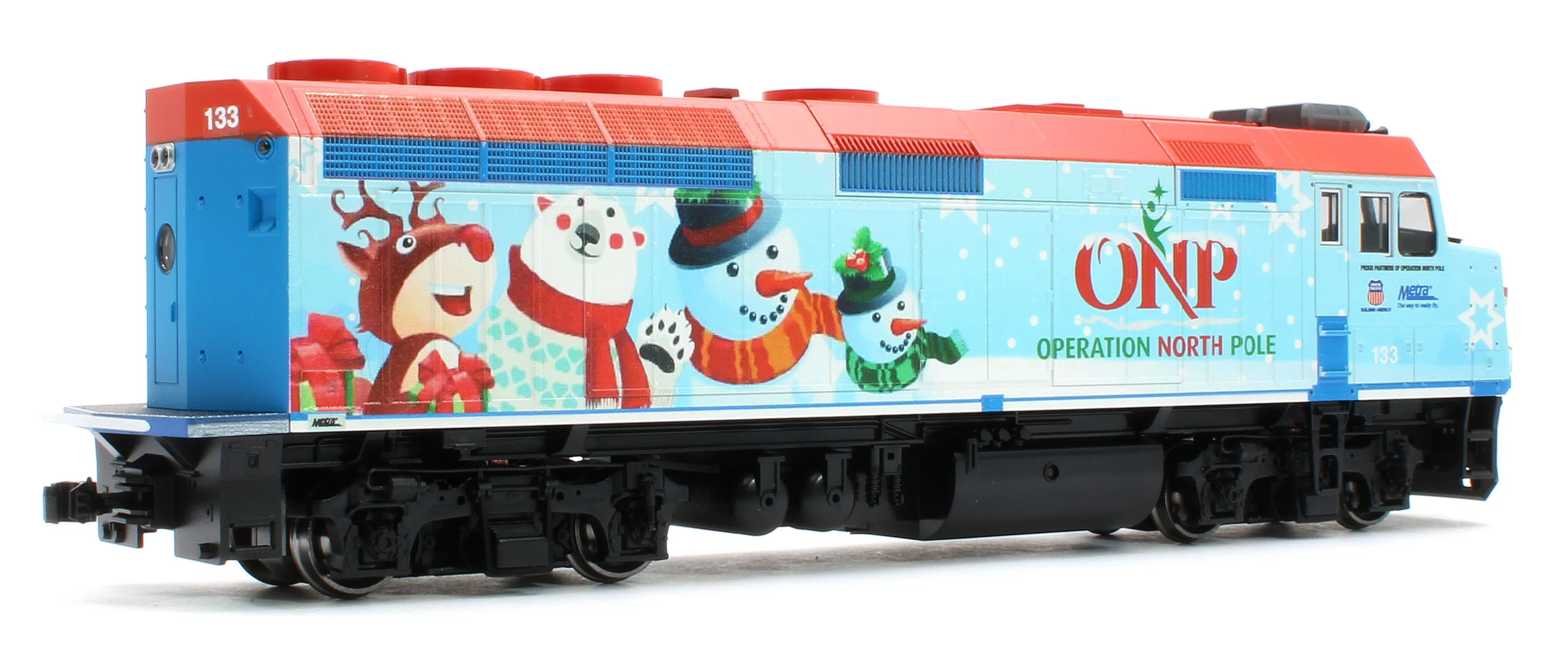 37-2016-DCC EMD F40PH ONP Christmas Train 2016 - DCC-Fitted - Image 4