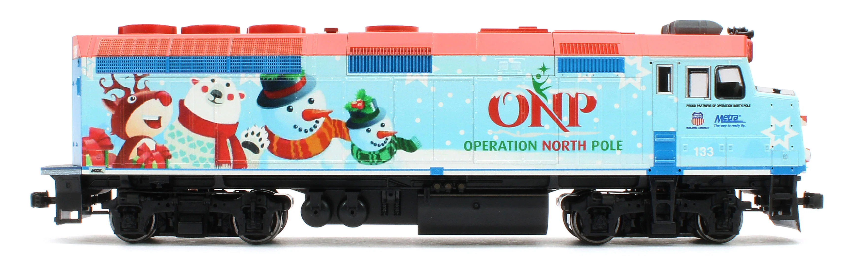 37-2016-DCC EMD F40PH ONP Christmas Train 2016 - DCC-Fitted - Image 5