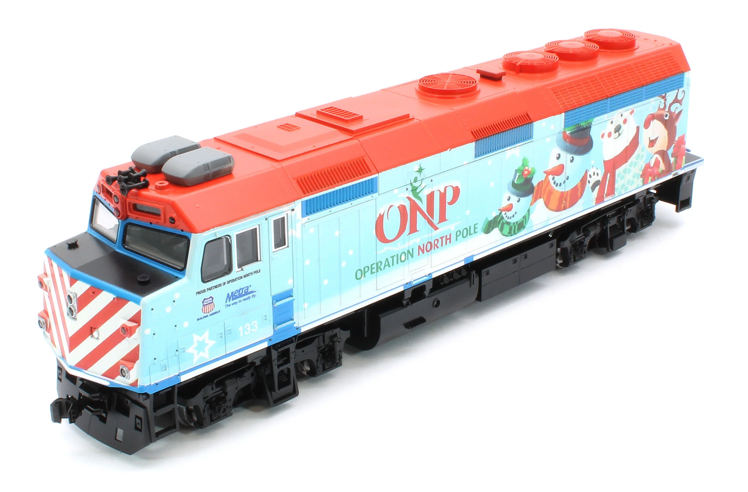 37-2016-DCC EMD F40PH ONP Christmas Train 2016 - DCC-Fitted - Image 9