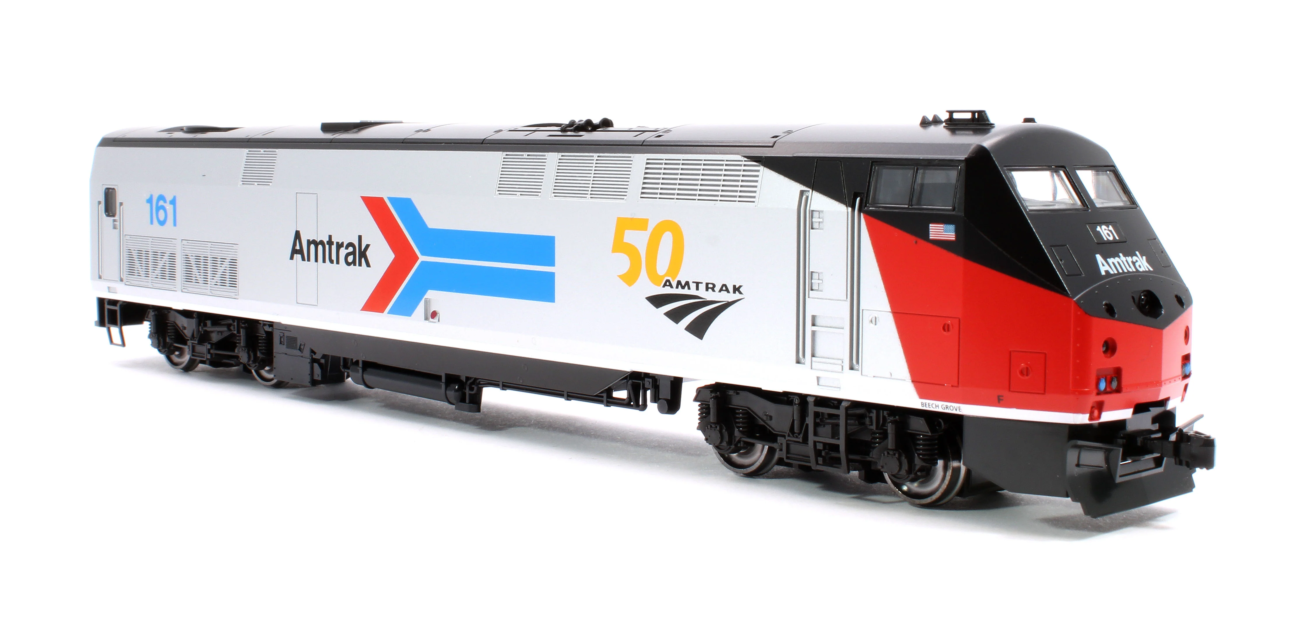 37-6114-LS P42 Genesis Amtrak 161 w/Anniversary Logo PhI - DCC-Sound - Image 4
