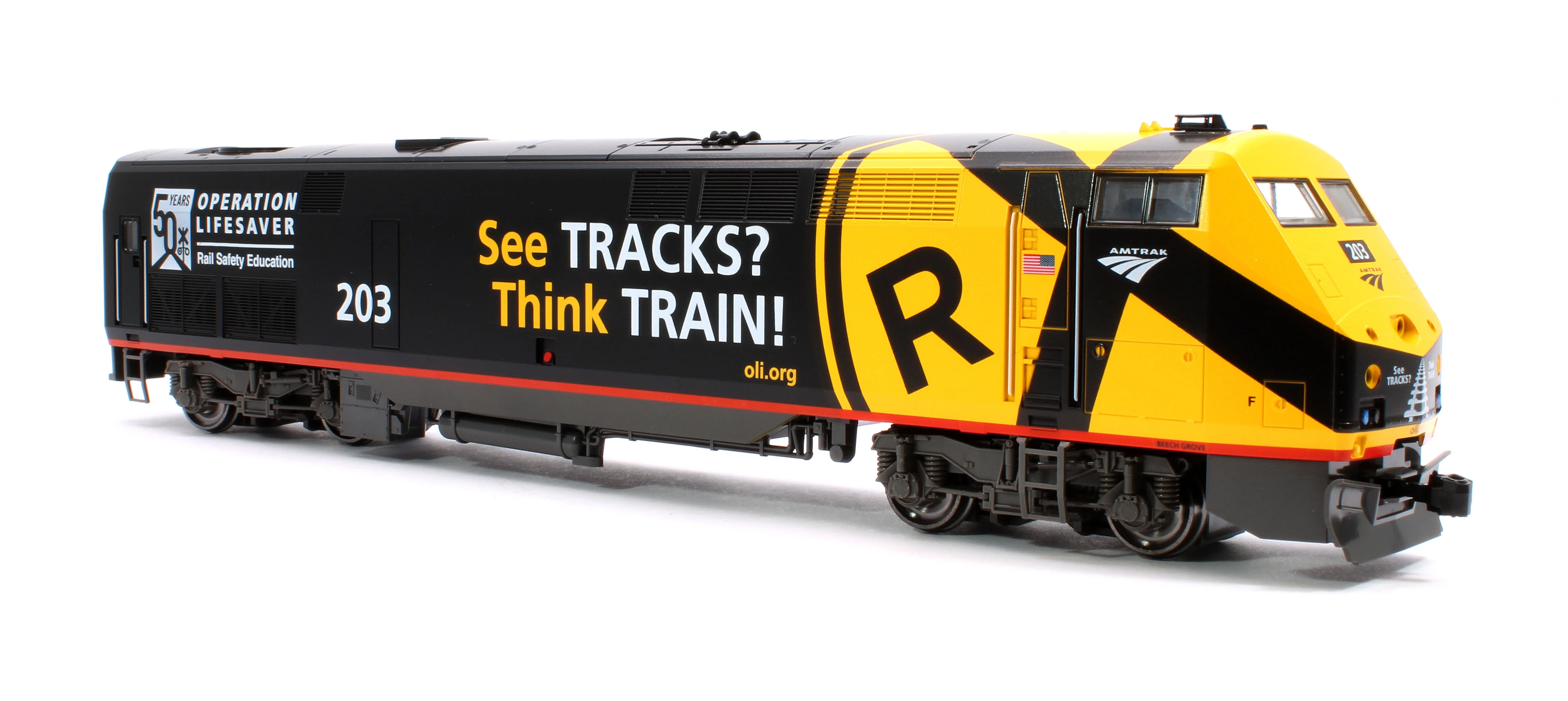 37-6119 P42 Genesis Amtrak 'Operation Lifesaver' No.203 Diesel Locomotive - Image 4