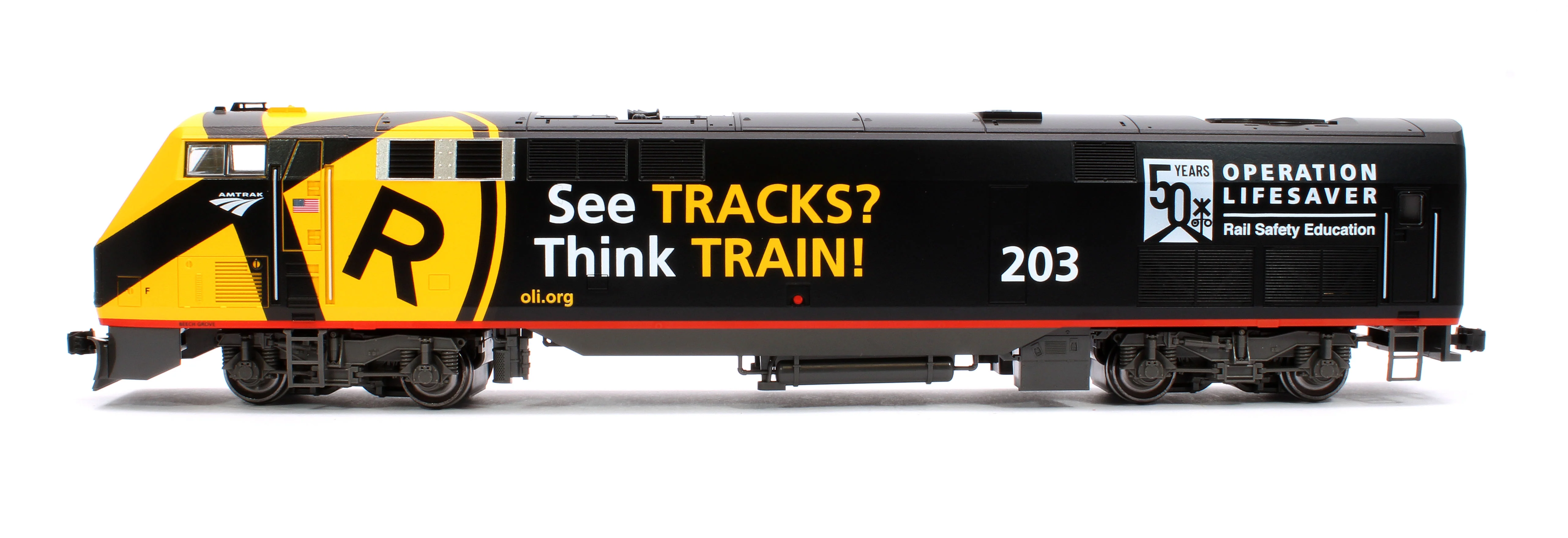 37-6119 P42 Genesis Amtrak 'Operation Lifesaver' No.203 Diesel Locomotive - Image 5